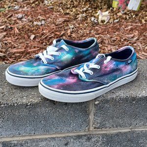 VANS Off the Wall Galaxy Canvas Lace Up Sneakers Women's Shoe Size 6